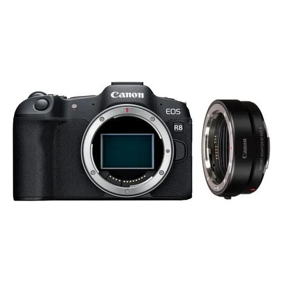 Canon Eos R8 - Corpo + Adaptador Canon Ef-eos R + Nf-e **