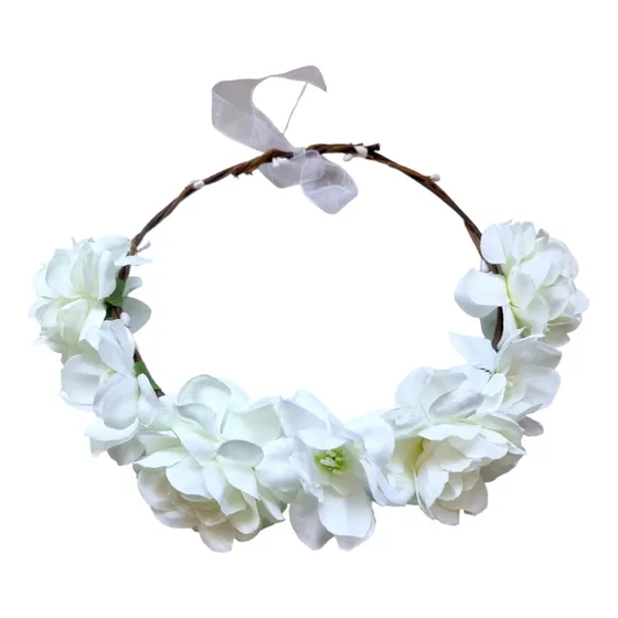 Diadema Tiara De Flores Corona Para El Pelo 