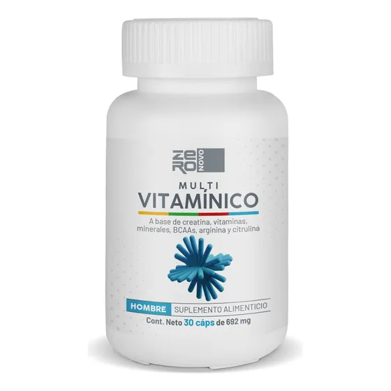 Multivitamínico Zeronovo 60caps - Creatina, Vitaminas,bcaa's