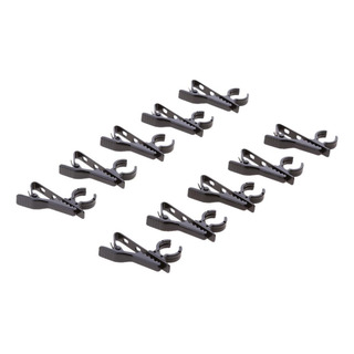 10 Pcs De Clips De Micrófono De 12mm Adjustable De Negro 10 Pcs De Clips De Micrófono De 12mm Adjustable De Negro
