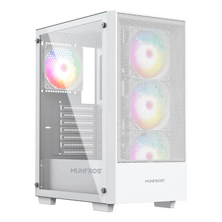 Gabinete Munfrost Alpha White Atx/m-atx/m-itx 4 Ventiladores Color Blanco Gabinete Munfrost Alpha White Atx/m-atx/m-itx 4 Ventiladores Color Blanco