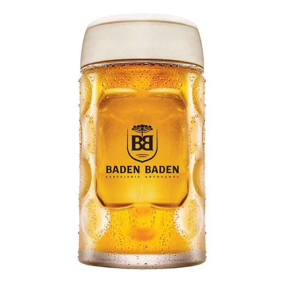 Caneca de Chopp Ruvolo Caneca de vidro Baden Baden, 1250ml