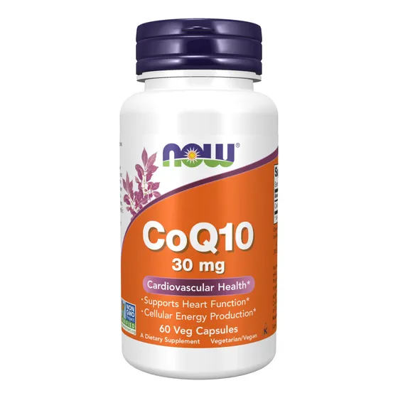 Supplements Now Coq10, 30 Mg, Grado Farmacéutico, 60 Cápsula