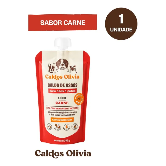 Caldo de Ossos Líquido Sabor Carne — 250 ml