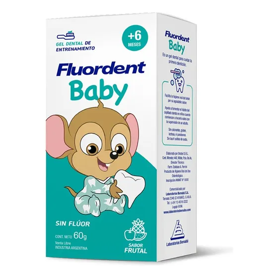 Fluordent Baby Gel Dental De Entrenamiento Sin Flúor