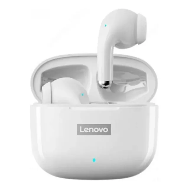 Auriculares Bluetooth Lenovo Lp40 Pro Color Blanco