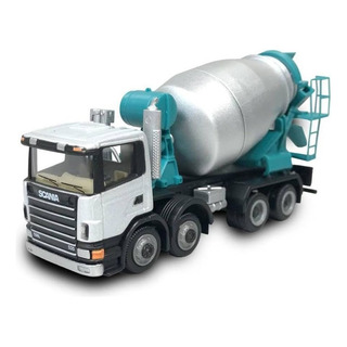 Camion A Escala Scania Cararama Mixer Escala 1:87 Color Gris Camion A Escala Scania Cararama Mixer Escala 1:87 Color Gris