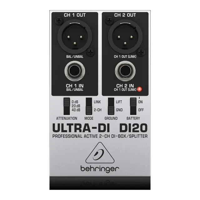 Caja Directa Para Audio Behringer Di20 Activa 2 Canales