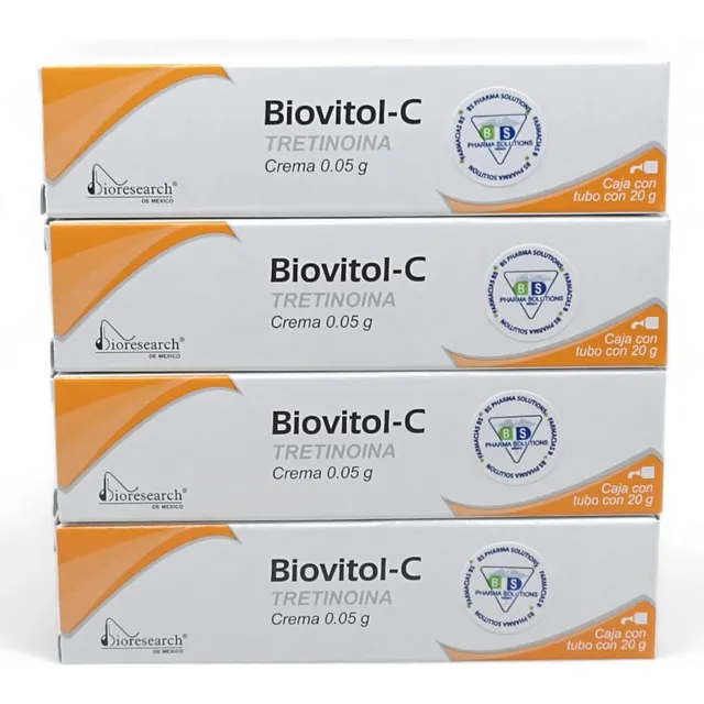 4 Biovitol-c Tretinoína Crema 0.05% C/20 G Bioresearch