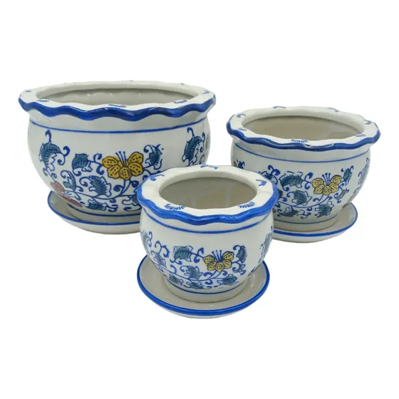 Matera China En Porcelana De Lujo Para Decoración De Plantas