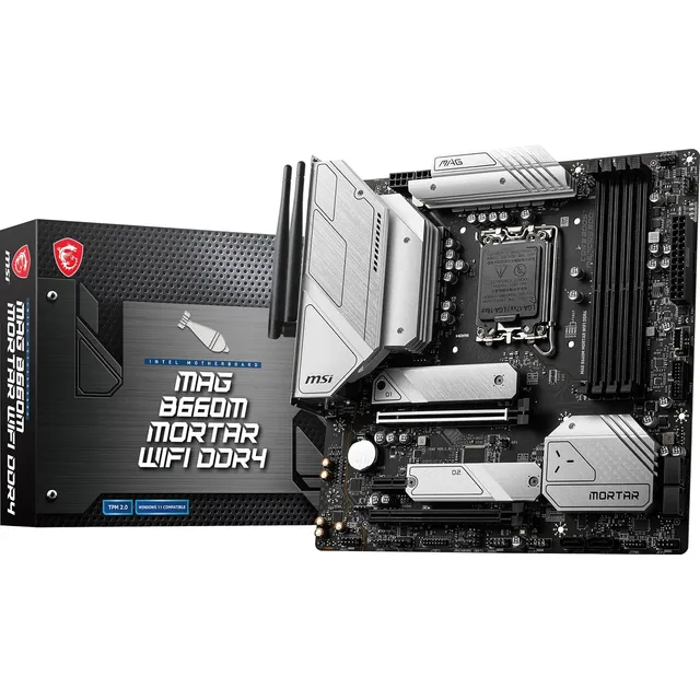 Msi Mag B660m Mortar Wifi Ddr4 Placa Base Para Juegos