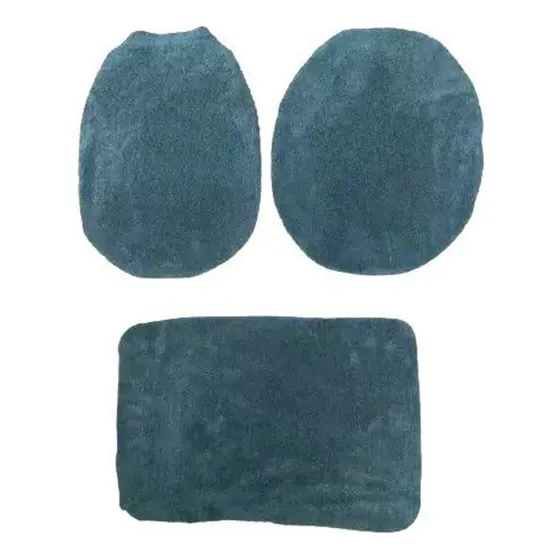 Set 3 Piezas Baño Cubre Inodoro Bidet Y Alfombra 