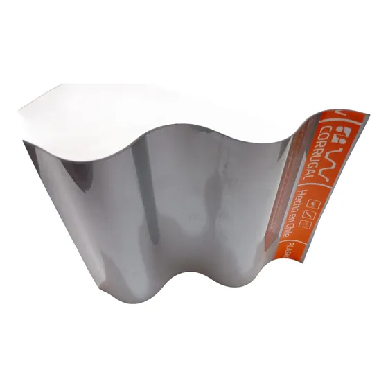 Chapa Ondulada Policarbonato Gris 4.50x1.26m Polygal
