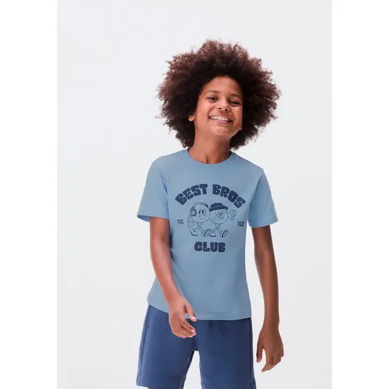 Camiseta Infantil Con Estampa - 5cfy