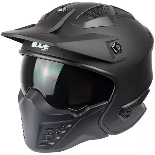 Casco Moto Integral Mandibula Desmontable Edge Kombat