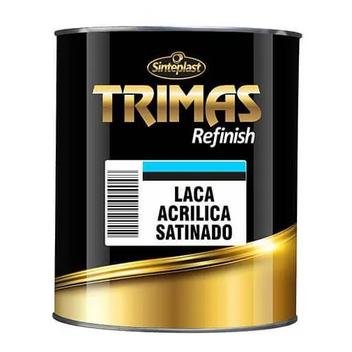 Laca Acrilica Satinada Negra Trimas X 01 Lt / Camino 1