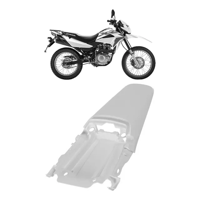 Guardabarro Trasero Honda Xr 150 Protork Blanco Negro Rojo
