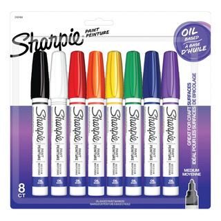 Marcadores De Pintura A Base De Aceite Sharpie, Punta Median Marcadores De Pintura A Base De Aceite Sharpie, Punta Median