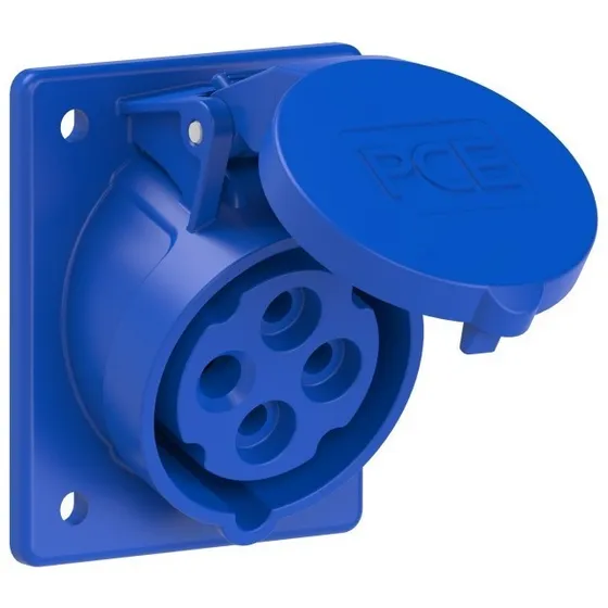 Enchufe Base Empotrar Inclinada Pce, 16a 4p 9h Ip44 414-9tt