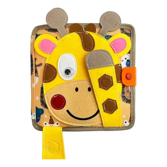 Tido Libro Sensorial De Fieltro Montessori - Edición Jirafa