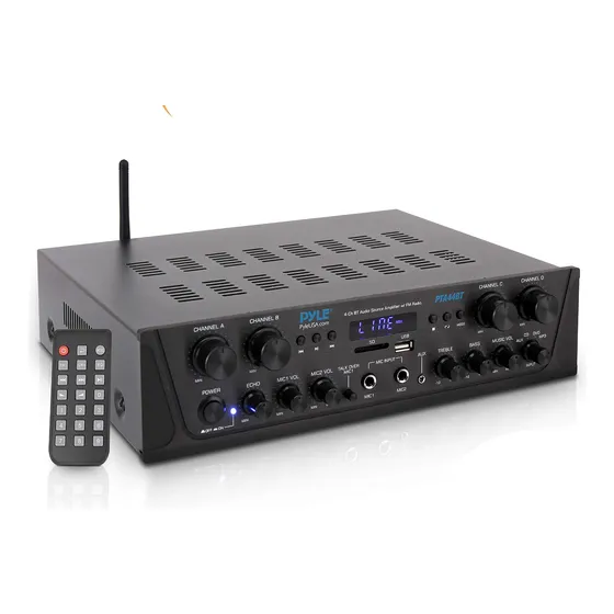 Pyle 500w Karaoke Inalámbrico Bluetooth Amplificador Kflbi