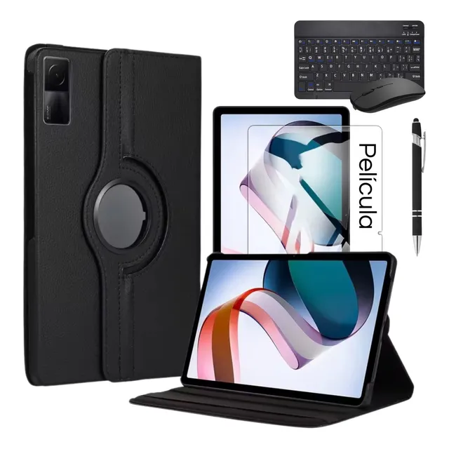 Capa Para Xiaomi Redmi Pad Se 11  + Película Vidro + Teclado