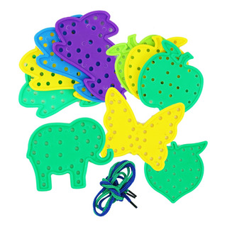 Juego Didáctico Figuras Animales Y Frutas De Ensarte Cordón Juego Didáctico Figuras Animales Y Frutas De Ensarte Cordón