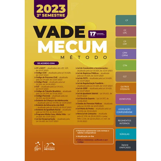 Vade Mecum Método, de Equipe Método. Editora METODO - GRUPO GEN, capa mole em português, 2023