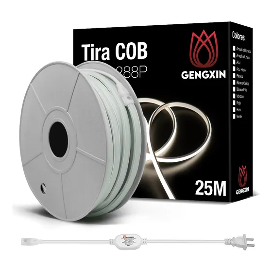 Tira De Led Flex 110v Cob 25m Con Colores Opcionales