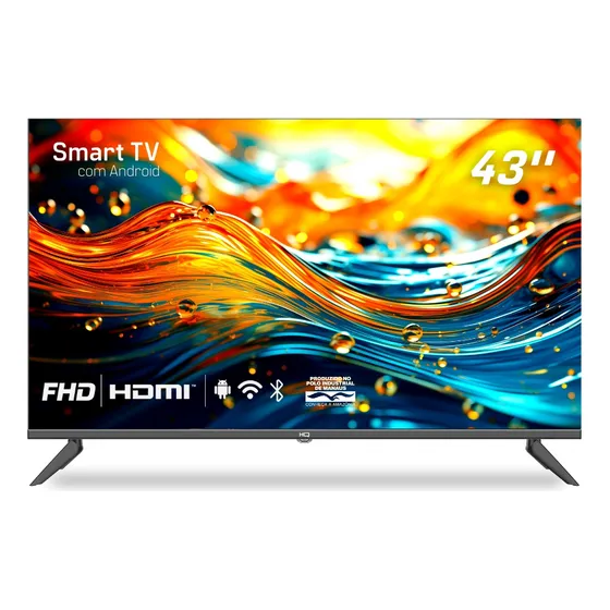 Smart TV HQ HQSTV43N HD 43" 127V/220V Preto