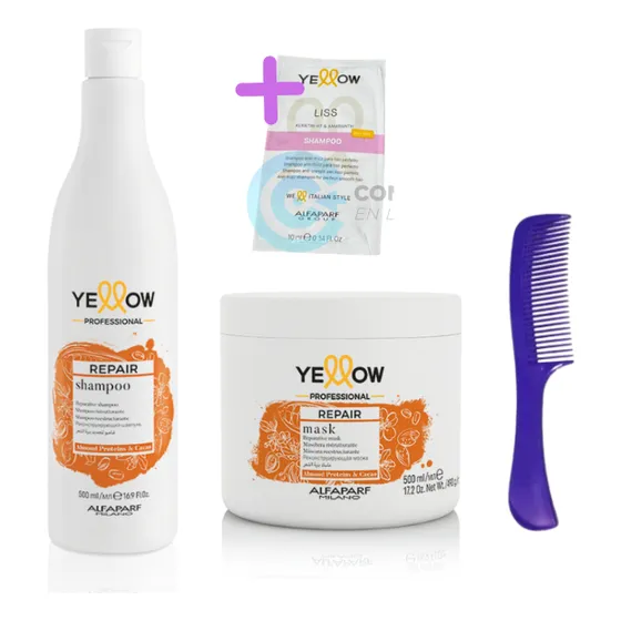 Shampoo+ Mascarilla Yellow Repair Alfaparf