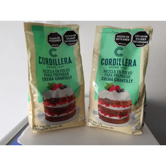 Chantilly En Polvo Caja X 12 Und X 1 Kg