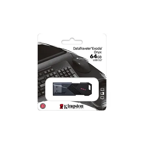 Pendrive Kingston 64gb Exodia Onyx Usb 3.2 Nuevo
