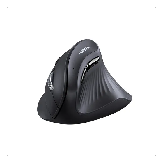 Mouse Vertical Inalambrico 4000dpi 6 Botones Ergonomico Conf Color Negro