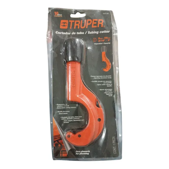 Cortador De Tubo De Cobre De 3/16   A 2   Truper Profesional