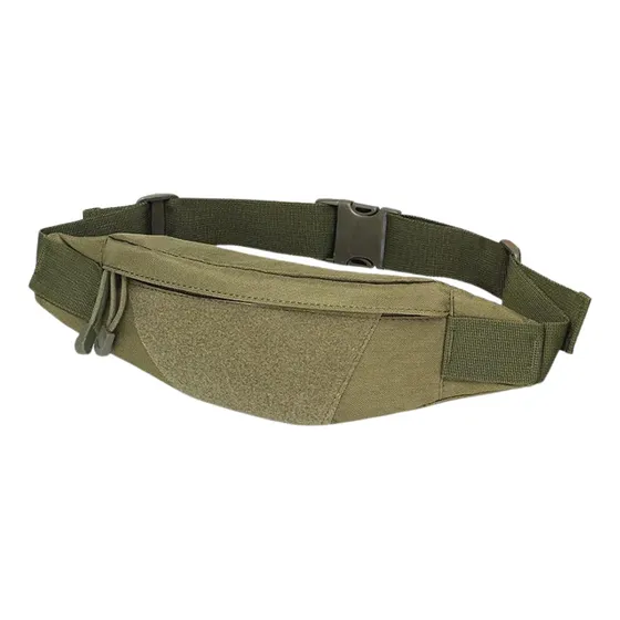 Riñonera Táctica Fighty Bag Cangurera Minimalista Color Verde