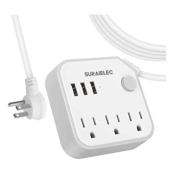 Suraielec Cable Extension 15 Pie Largo 3 Toma Corriente
