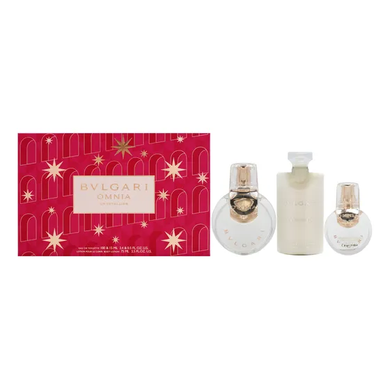 Omnia Crystalline De Bvlgari Para Mujer, Set De Regalo De 3 