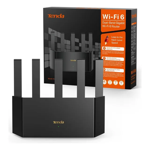Tenda Router Tx2l Pro Wifi Ax1500 Doble Banda Access Negro