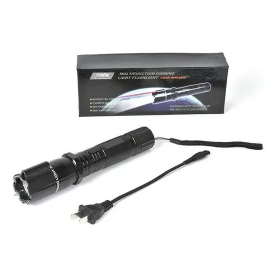 Linterna Manual 288 Led Y Laser Linterna Negro Luz Blanco