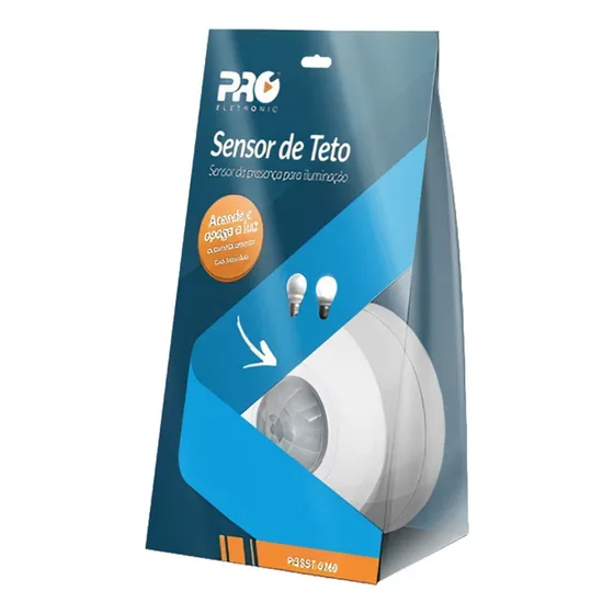 Sensor Presença Iluminação Lampada Proeletronic 360 Teto