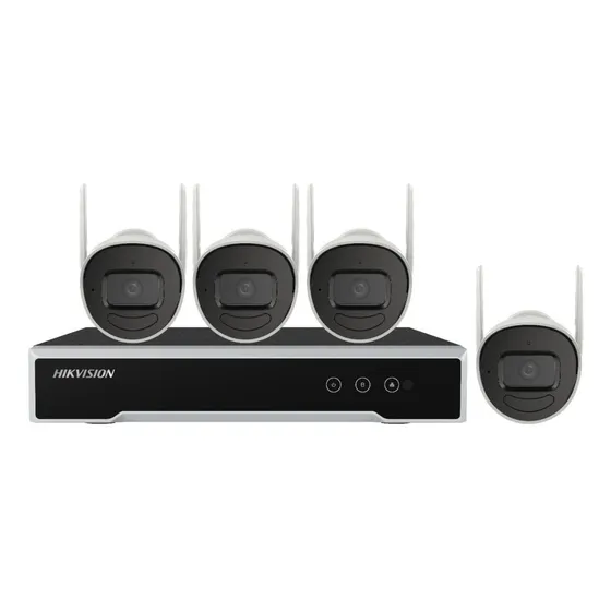 Kit Cctv Hikvision Inalambrico 4 Canales Bullets Ip 2mp