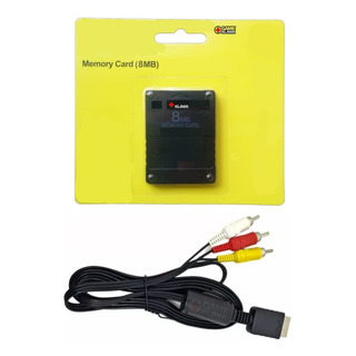 Cable De Audio Y Video Rca + Memory Card De 8mb Para Ps2 Cable De Audio Y Video Rca + Memory Card De 8mb Para Ps2