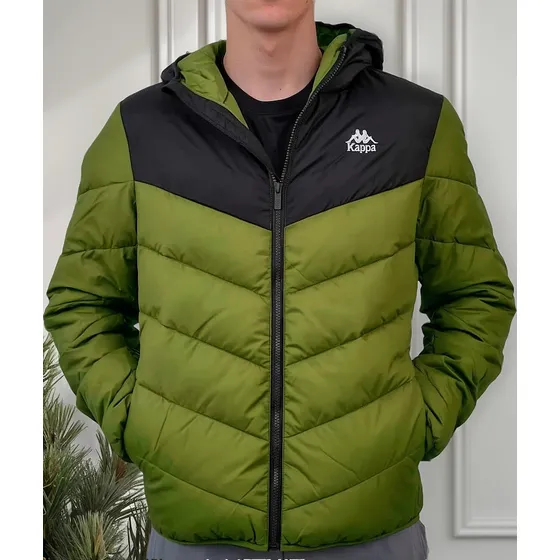 Campera Abrigo Kappa Banda Amarit Capucha Hombre Original