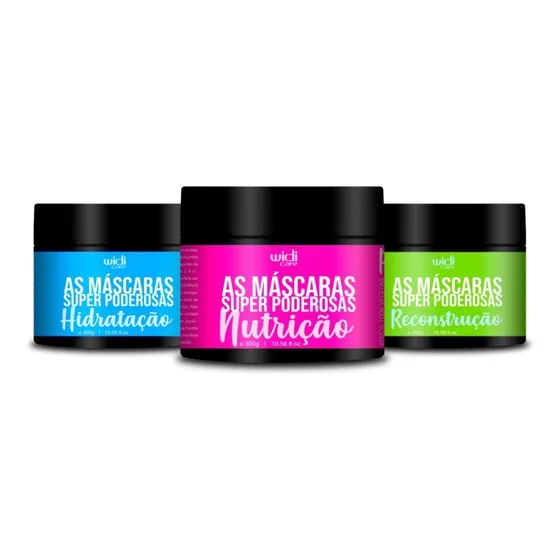 Kit As Máscaras Super Poderosas Cronograma Capilar Widi Care