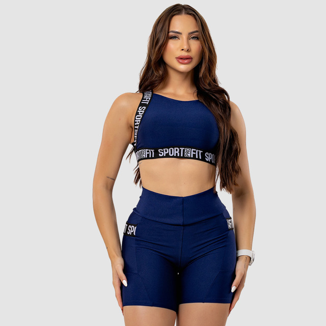 Conjunto Academia Feminino Look Fitness Short E Top Bolsos Conjunto Academia Feminino Look Fitness Short E Top Bolsos