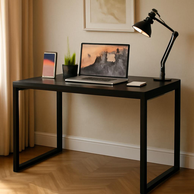 Mesa Industrial Cabe Em Qualquer Lugar Preto 90 Cm Apartamento Escritório Preto Moffer Mesa Industrial Cabe Em Qualquer Lugar Preto 90 Cm Apartamento Escritório Preto Moffer