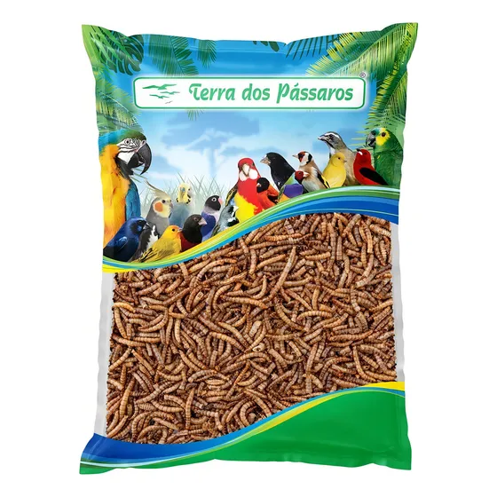 Larvas De Tenébrio Comum Desidratada - Pequeno - 200g
