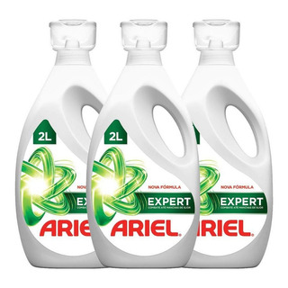 Kit Com 3 Sabão Líquido Ariel Expert 2l Kit Com 3 Sabão Líquido Ariel Expert 2l