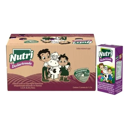 Pack X12 Lácteos Deslactosada Lacti-pro 1l Cada Uno Nutri